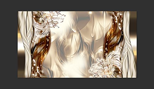 Vlies Fototapete 500×280 cm – 3 Farben zur Auswahl – Top – Tapete – Wandbilder XXL – Wandbild – Bild – Fototapeten – Tapeten – Wandtapete – Abstrakt Blumen Lilien a-C-0041-a-b - 4