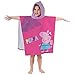 Produktbild CTI Kapuzenbadetuch für Peppa Pig Holiday Baumwolle Rosa 120 x 60 cm