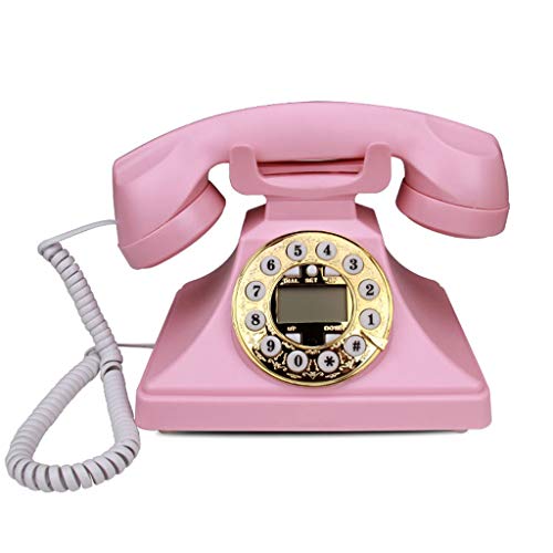 Preisvergleich Produktbild RMXMY Weinlesefestnetztelefonbüro der antiken drehbaren dekorativen Verzierung der Retro- Weinlese der Art und Weise Retro (Farbe : A)