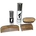 Well Groomed Wizard Beard Brush Boar Bristle, Beard Grooming Brush with Engraved Wooden Handle