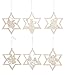 Produktbild Behang Baumschmuck Weihnachtsmotive im Stern, Satz 2, 6 Stück, von DREGENO SEIFFEN 8,5 cm – Original erzgebirgische Handarbeit, stimmungsvolle Weihnachts-Dekoration