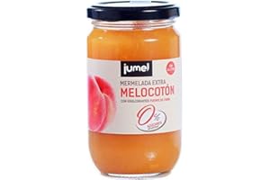 Mermelada de MELOCOTON sin azúcar extra JUMEL con STEVIA. Mermelada gourmet con todo el sabor. Pack de 4 unidades (1,49 € / unidad). A PARTIR DE 15€ PORTES GRATIS.