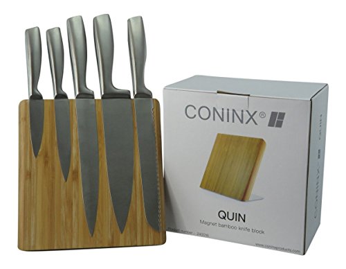 Magnetische Messerblock/ Messerhalter/ Messerständer (ohne Messer) von Coninx – für sichere, saubere und geordnete Aufbewahrung der Messer – 5 Jahre Garantie - 5