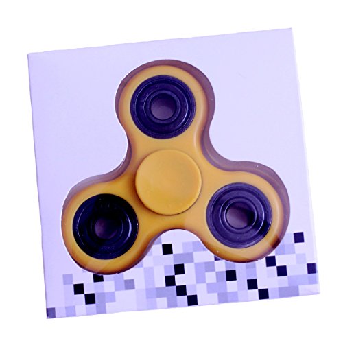 Fidget Hand Spinner - Stress Reducer - High Speed Bearing Fidget Toy Perfect For ADD / ADHD / Anxiety and Autism Adult Children (Yellow) Fidget Hand Spinner - Stress Reducer - High Speed Bearing Fidget Toy Perfect For ADD / ADHD / Anxiety and Autism Adult Children (Yellow)