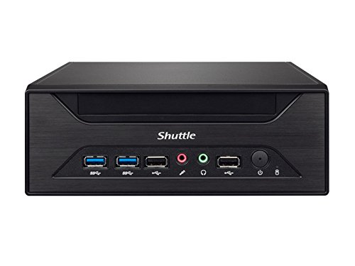 SHUTTLE Barebone XPC slim XH81 Sockel LGA 1150 Haswell 2XDDR3 3XSATA Intel H81 Heatpipe HDMI/DP schwarz