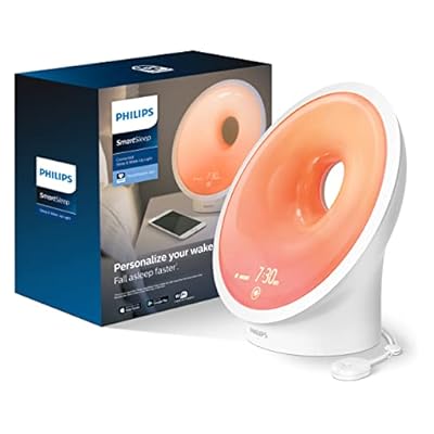 Philips Smartsleep Connected Sleep And Wake-up Light, Personalized Sunrise And Sunset, Sleepmapper App Enabled, Sleep Environment Tracking, Hf3670/60