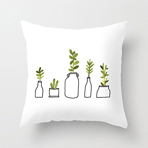 Yinggouen Bottles and Plant Decorate For A Sofa Pillow Cover Cushion 45x45cm