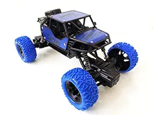 Remote Control 1:18 Rock Crawler 4x4 High Speed Off-Road Monster Truck | Rock Climbing RC Car for Boys 3 Years+ | Free rechargeable battery available in the box | Best birthday gift for Kids,boys,girls Toy (Blue)