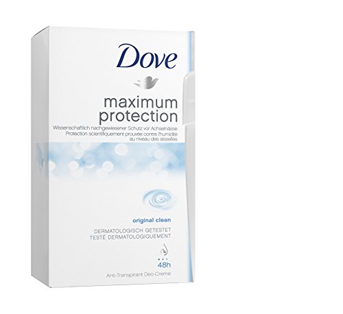 Dove Maximum Protection Original Clean Anti-Perspirant Cream 45 ml - Pack of 3