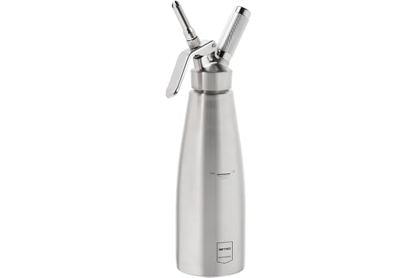 METRO Professional Siphon à Chantilly 1L, Acier Inoxydable, Ø 9,3 x 32,3 cm, argenté