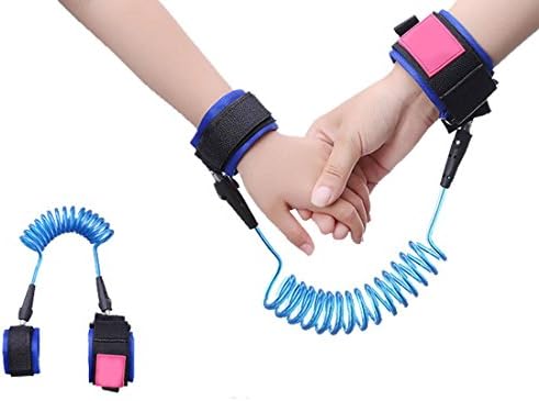 Baby Child Anti-Lost Safety Harness Velcro Wrist Link Traction Rope Strap Rope Leash Walking Hand Belt , 5 4 meters yellow