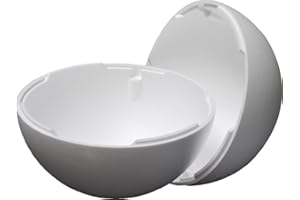 MCE-Commerce Bolas de poliestireno (2 Piezas, 500 mm, 1 Unidad), EPS, Blanco, 50 cm
