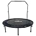 Price comparison product image JUMP4FUN Mini Trampoline Fitness, Ø122cm - 48'' - Double-bar adjustable, Portable & Foldable, Home Cardio & Body Exercise, support up to 150Kg - Black