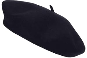 NATHNIC Women Wool Beret Hats-Solid Color French Style Outdoor Casual Fashion Beret Cap for Lady Girls