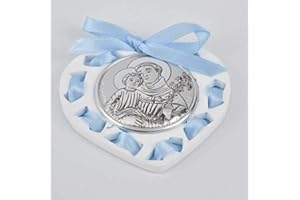 Albalù Italia SOPRACULLA in PLEX PLACCA San Antonio Nastro Cielo Misura 6x6 cm