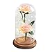 Produktbild TianranRT Romantisch Glas Rose Hochzeit Dekoration Zuhause Einrichtung Urlaub Geschenke (Rosa)
