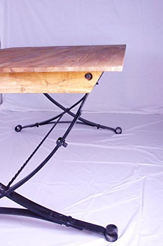 Bespoke Leaf Spring Dining Table (Truly One Off Design) Vintage, Farmhouse, Country, Industrial, Welded Steel, Reclaimed Wood