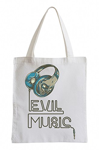 Preisvergleich Produktbild Evil music Cooler Party Jutebeutel
