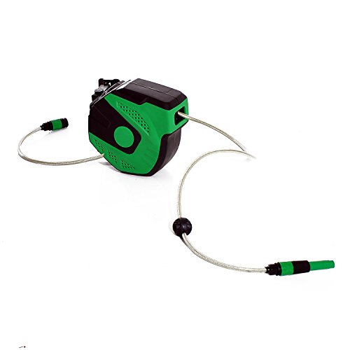 Outsunny® Automatischer Schlauchtrommel Schlauchaufroller Druckluft Aufroller Schlauch 11/20 m (Modell1/ 11m) - 4