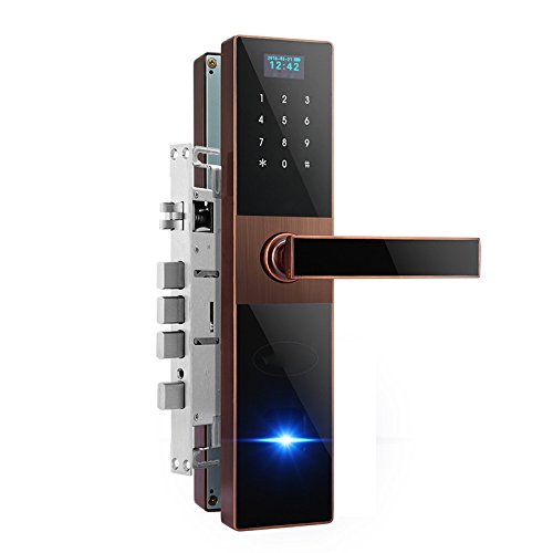 Preisvergleich Produktbild Fingerprint lock Fingerabdruck-sperre Sicherheitstür Home Passwort Sperre Elektronische Türschloss Smart Home App Lock,B,347 * 75 * 28mm