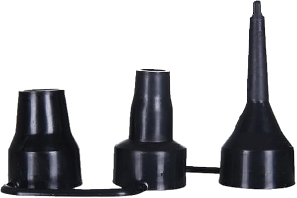 HiyyFloy Ersättningsmunstycken för luftpump, plastpumpmunstycken, 3 storlekar uppblåsbara pumpmunstycken huvud, luftpump uppblåsare adapter tillbehör för delvis luftsäng, luftmadrass luftmadrass