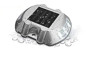 Hardoll Solar Light for Home Garden LED Road Stud Waterproof Outdoor Lamp(White)
