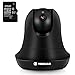 Produktbild IP Kamera, YOKKAO drahtlos/Verdrahtet Tag/Nacht Überwachungskamera LAN/WLAN ip cam Netzwerksaufzeichnung für PC / Mac (Safari nur) mit Micro SD (64GB) - Schwarz