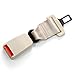 Seat Belt Extender - Adds 20 cms - Type S (Metal tongue width: 21.5mm) - Beige - E4 Safety Certified - Raises Your Buckle!