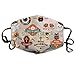Produktbild Vbnbvn Unisex Mundmaske,Wiederverwendbar Anti Staub Schutzhülle,Happy Halloween Design Anti-Dust Cotton Mask,Unisex Face Mouth Mask for Kids Teens Men Women