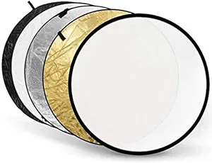 Collapsible 5-in-1 Reflector Disc RFT-06 Gold, Silver, Soft Gold, White, Translucent 80 cm