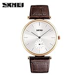 Easy Go Shopping Mode Einfache Männer und Frauen Casual Gürtel Uhr Student Business Quarz Uhr (Color : 1)