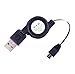 Produktbild kwmobile Aufrollbares Kabel USB 2.0 Typ A auf Micro USB für Smartphone, Tablet, Notebook, Ultrabook und PC