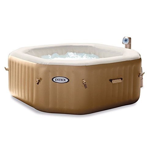 Intex 28414 Pure SPA Octagon - Bubble mit integriertem Kalkschutzsystem, 79 Zoll