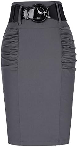 Elegant Women Vintage Floral Printed Bodycon Pencil Skirt 610