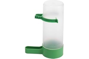 AROYEL Cage pour perroquet, volière pour animal domestique, canari, abreuvoir de nourriture, arrosoir à clip pour animaux domestiques (L (140 ml)