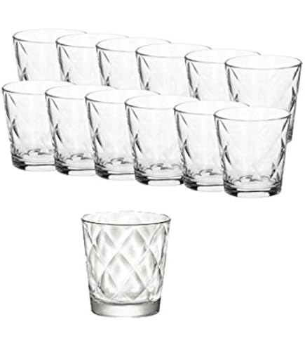 Set 6 O 12 Bicchieri Acqua In Vetro Decorato - Per Casa E Ristorante | Elegante E Resistente - Foto 6