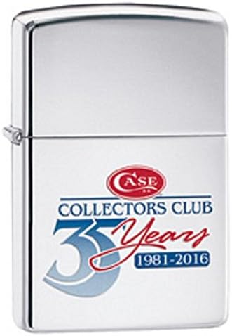 CASE XX Case Collectors Club 35th Anniversary Polished Chrome Zippo Windproof Lighter