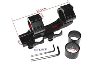 FIRECLUB Quick Release Scope Ring Mount 25.4mm/30mm Cantilever Scope Picatinny Weaver Single Top Side Rail Ring