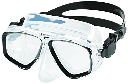 SpeedoUnisex-Adult Swim Snorkel Dive Mask Anti-Fog with Nose Cover Adventure Series