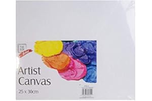 MD MUZ Artist Canvas Panel - 25cm x 30cm (1 Pc.) - Sturdy Construction, Suitable for Oil and Acrylic Paint - Perfect for Creating Masterpieces
