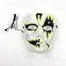 Produktbild FENGMM Halloween Horror Glowing Mask, Maskerade Trolling Tanz Requisiten Party LED Leuchtstoffmaske für Rollenspiele Halloween Festival Party Beleuchtung,B