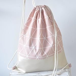 Turnbeutel / GymBag / rosa perlmutt GEO