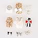 9Pcs Sexy Leopards Zibras Square Slice Fimo Polymer Clay Cane Nail Art
