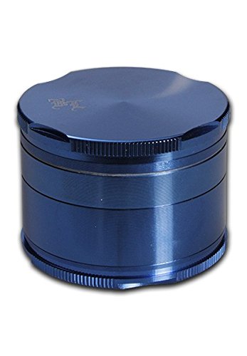 Black Leaf Grinder 'New Edge' aus Aluminium mit Griffmulden und Diamantschliff - PatchouliWorld