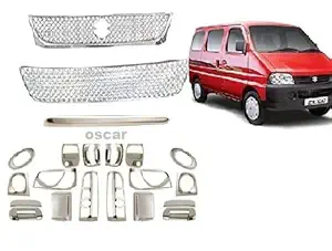 Autoxzr Chrome Combo Kit Exterior Trim Garnish Accessories for Eeco 2010-2017