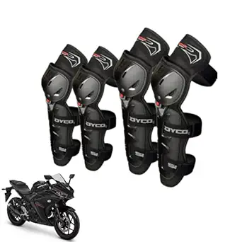 Samite 4cs Bike Knee Pads Guards Elbow Knee Shin Pads Protector Combo Bikers Riders