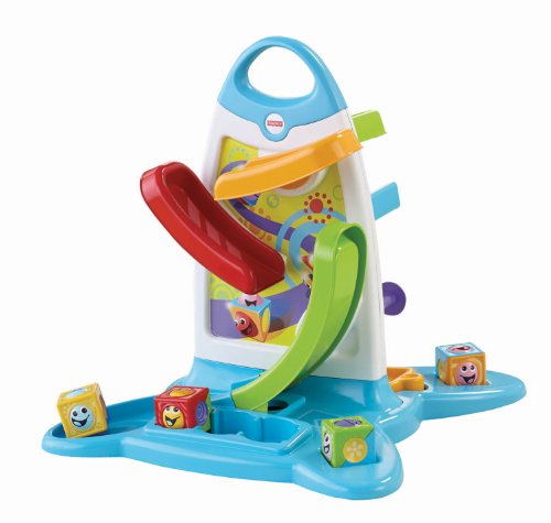 Fisher Price Electronic Baby Toy - Roller Blocks Play Wall Toddler Education Develops Motor Skills