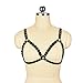 Produktbild Harness BH Body Harness Strap Tops Cupless BH BH Frauen Plus Size Dessous Strumpfband Goth Punk Rave Wear Für Barparty, Jubiläum, Cosplay und Shows ( Color : Black , Size : Free size )