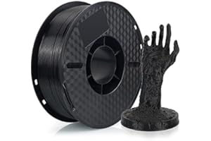 Kingroon ABS Filament, 1.75mm Black, Highly Resistant, +/- 0.03mm Accuracy, 1kg Spool (2.2lbs) for 3D Printer