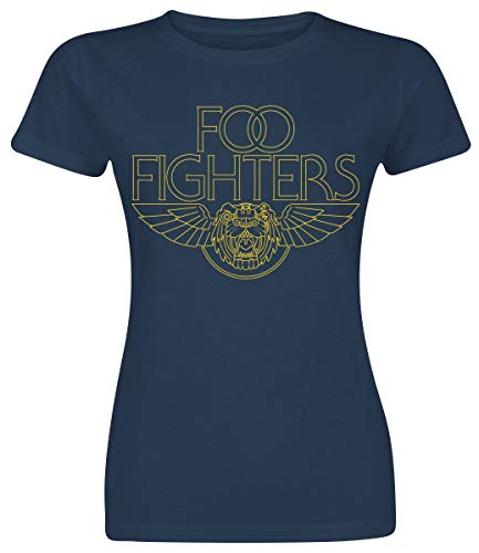 Foo Fighters Tiger Wings Camiseta Azul Marino S